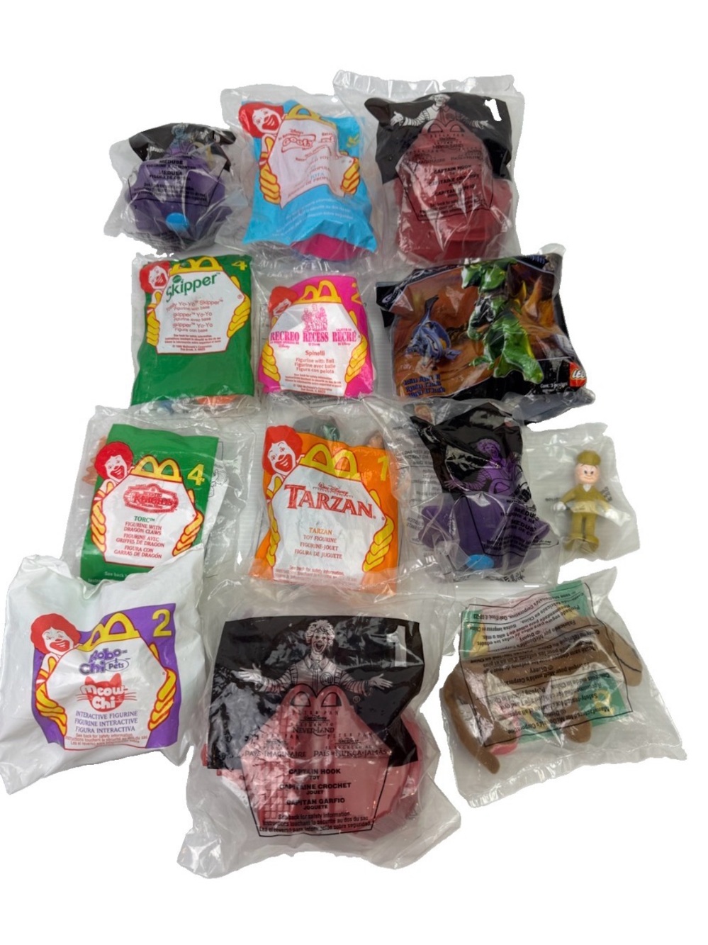 Lot Of 13 VTG 1998-2000 McDonald’s Happy Meal Toys Unopened Sealed Disney Tarzan